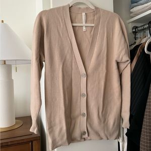 Aritzia Babaton Beige Cardigan